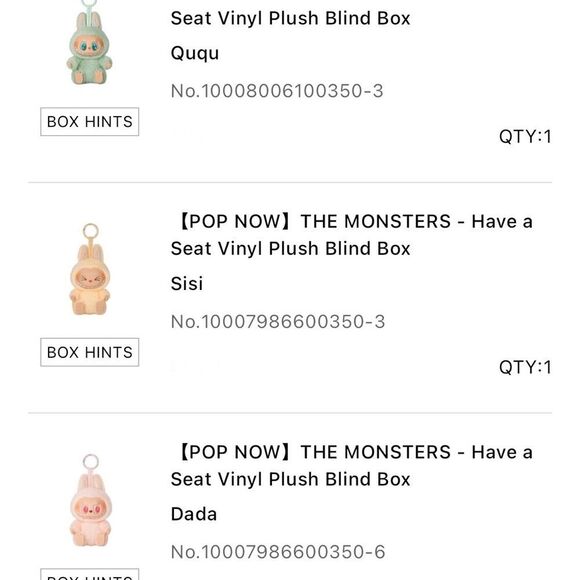 AUTHENTIC LABUBU SISI THE MONSTERS - Have a Seat Vinyl Plush Blind Box NWT - Picture 10 of 11